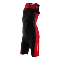 Orca Core Race Kinder Trisuit ärmellos Schwarz/rot