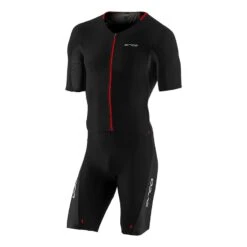 Orca 226 Aero Perform Trisuit Kurzarm Schwarz Rot