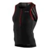 Orca 226 Perform Triathlon-Trikot ärmellos Schwarz/rot