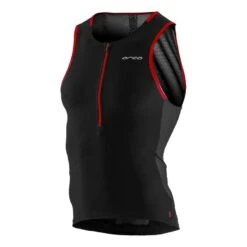 Orca 226 Perform Triathlon-Trikot ärmellos Schwarz/rot