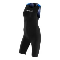 Orca 226 Perform Swimskin Damen Trisuit ärmellos Schwarz/blau/rot