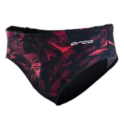 Orca Slip X Badehose Schwarz/rot