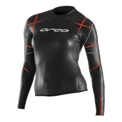 Orca RS1 Openwater Damen Neoprenshirt Langarm Schwarz/orange