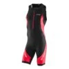 Triathlonanzug Orca Core Race Suit ärmellos Schwarz/grau/rot