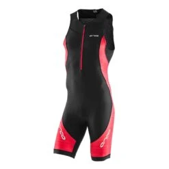 Triathlonanzug Orca Core Race Suit ärmellos Schwarz/grau/rot