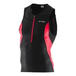 Triathlon-Top Orca Core Tritank ärmellos Schwarz/rot
