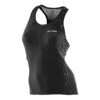 Triathlon-Top Orca Core Support Singlet Schwarz/weiß/rot Damen