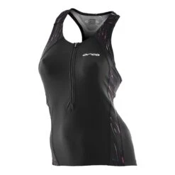 Triathlon-Top Orca Core Support Singlet Schwarz/weiß/rot Damen