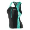 Triathlon-Top Orca Core Support Singlet Schwarz/blau Damen