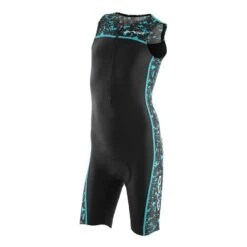 Triathlonanzug Orca Core TriSuit ärmellos Schwarz/blau Kinder