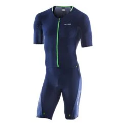 Triathlonanzug Orca 226 Aero Perform Race Suit Kurzarm Blau/grün
