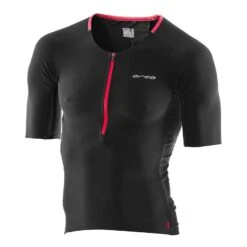 Triathlon-Trikot Orca 226 Jersey Kurzarm Schwarz/rot
