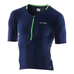 Triathlon-Trikot Orca 226 Jersey Kurzarm Blau/grün