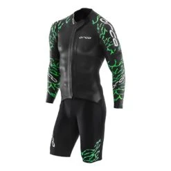 Orca RS1 Swimrun Neoprenanzug Mit Abnehmbaren Ärmeln Schwarz/grün
