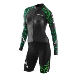 Neoprenanzug Orca RS1 Swimrun Abnehmbare Ärmel Schwarz/grün Damen