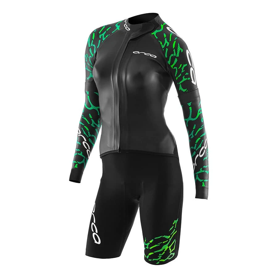 Neoprenanzug Orca RS1 Swimrun Abnehmbare Ärmel Schwarz/grün Damen 1 Neoprenanzug Orca RS1 Swimrun Abnehmbare Ärmel Schwarz/grün Damen