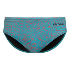 Orca Core Brief Badehose Hellblau/rot