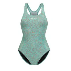 Orca Core One Piece Damen Badeanzug Hellblau/orange