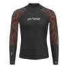 Orca Zeal Top Open Water Langarm-Neoprenshirt Schwarz/orange/grau