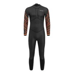 Orca Breast Stroke Open Water Langarm-Neoprenanzug Schwarz/orange