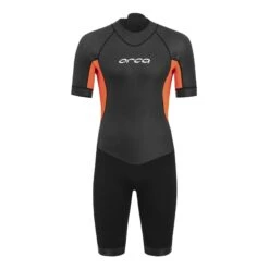 Orca Vitalis Shorty Open Water Kurzarm-Neoprenanzug Schwarz/orange
