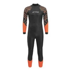 Orca Zeal Hi-Vis Open Water Langarm-Neoprenanzug Schwarz/orange